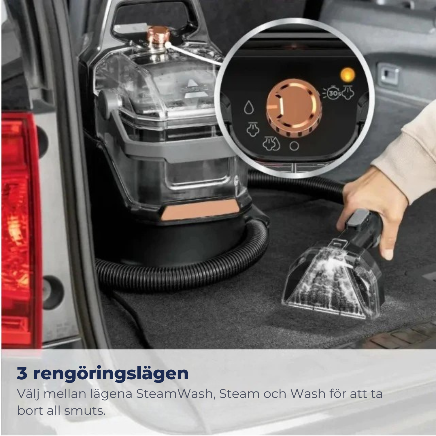 SteamBright™ Bärbar Matt- och Möbelrengörare